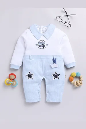 Moms Love Infant Boys Pure Cotton Party Romper