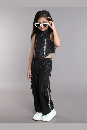 taffykids Girls Printed Top with Trousers