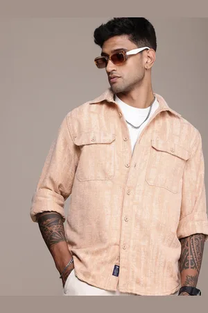 Roadster The Life Co. Self Design Textured Relaxed Fit Shacket