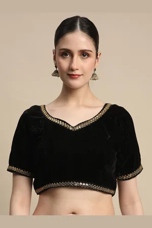 BAPS Women Velvet Saree Blouse