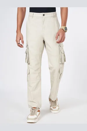 Pantaloons Men Regular Fit Mid-Rise Cargos Trousers