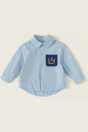 LULU & SKY Boys Polo Collar Organic Cotton Applique T-shirt