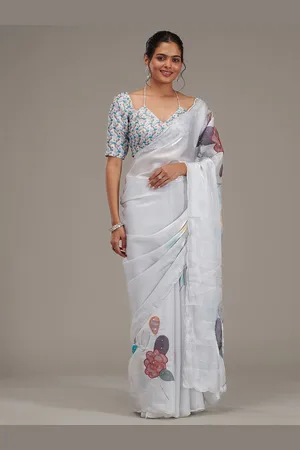 Koskii Embroidered Tissue Saree