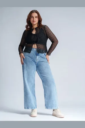 FREAKINS Women Straight Fit High-Rise Heavy Fade Jeans