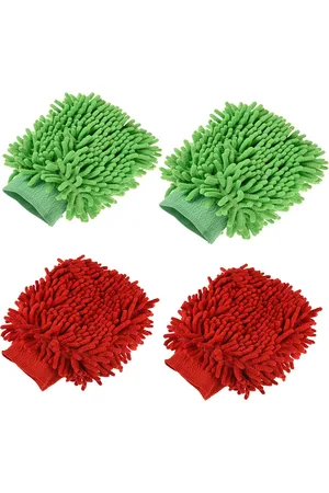 Kuber Industries Green 4 Pieces Hand Duster 50 GSM Gloves