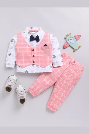 Moms Love Boys Checked Shirt with Trousers