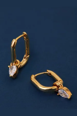 Accessorize Teardrop Shaped Hoop Earrings