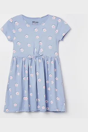 Lifestyle Girls Cotton Printed Fit & Flare Dress
