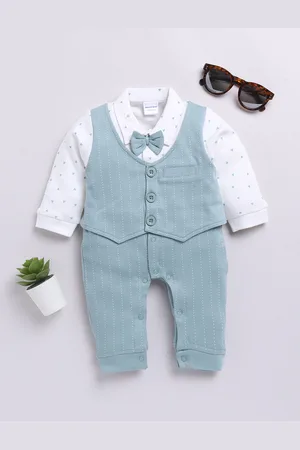 Moms Love Infant Boys Pure Cotton Party Romper