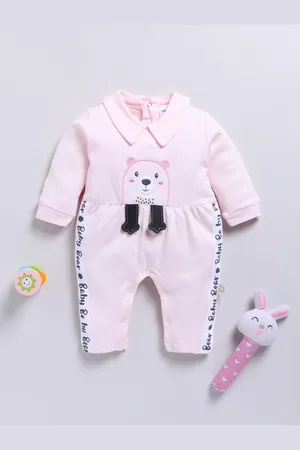 Moms Love Infant Boys Printed Pure Cotton Party Romper