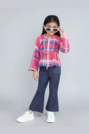taffykids Girls Checked Top with Trousers