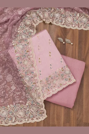 Koskii Embroidered Unstitched Dress Material