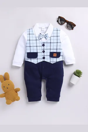 Moms Love Infant Boys Pure Cotton Party Romper