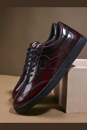 RARE RABBIT Men Mercury Leather Lace-Up Sneakers