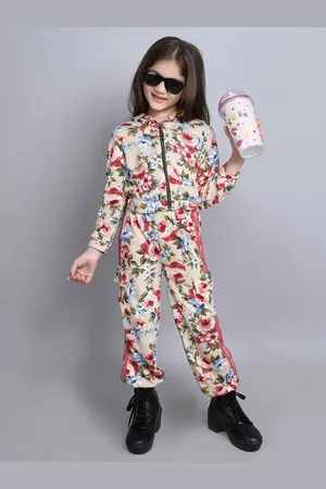 taffykids Girls Printed T-shirt with Trousers