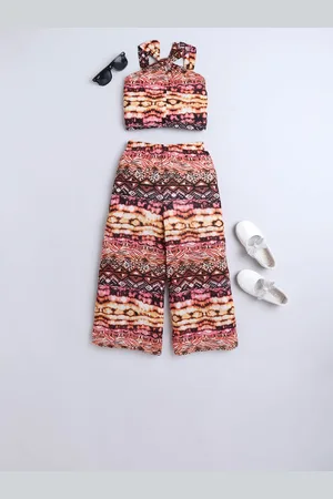 taffykids Girls Printed Top with Trousers