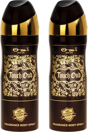 Ossa Touch Oud Set Of 2 Long Lasting Odour Control Body Spray Deodorant - 200 ml Each