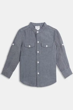 YK Boys Classic Opaque Casual Shirt