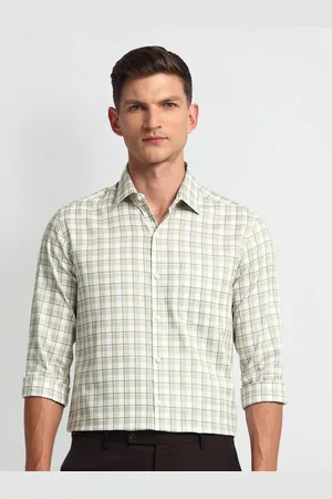 Arrow Men Slim Fit Opaque Checked Formal Shirt