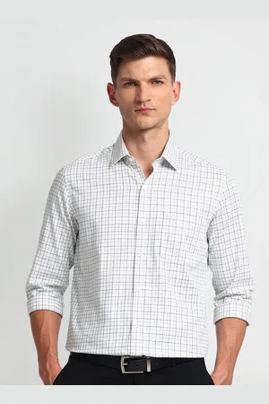 Arrow Men Slim Fit Opaque Checked Formal Shirt