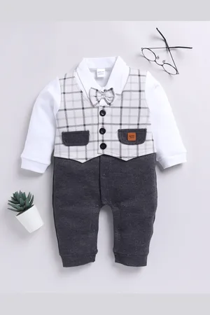 Moms Love Infant Boys Pure Cotton Party Romper