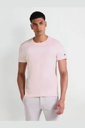 Arrow Men Abstract Printed Round Neck Cotton T-Shirt
