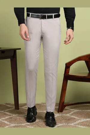 Invictus Men Mid-Rise Pleated Formal Trousers