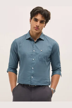 The Bear House Men Tailored Fit Opaque Printed Formal Shirt