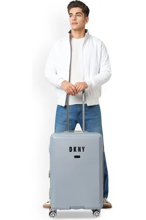 DKNY URBAN SAFARI Range Blue Suede 24" Medium Hard Trolley Bag