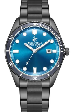 Beverly Hills Polo Club Men Mother of Pearl Dial & Bracelet Style Straps Analogue Watch