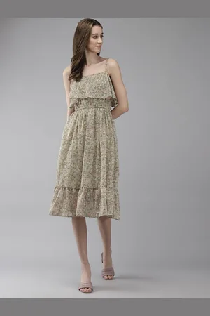 Roadster The Lifestyle Co Floral Printed Fit & Flare Dress