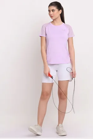 Invincible Women Drop-Shoulder Sleeves Raw Edge T-shirt