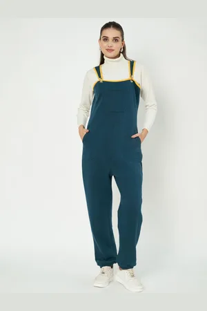 BRINN Women Straight Leg Cotton Basic Dungaree