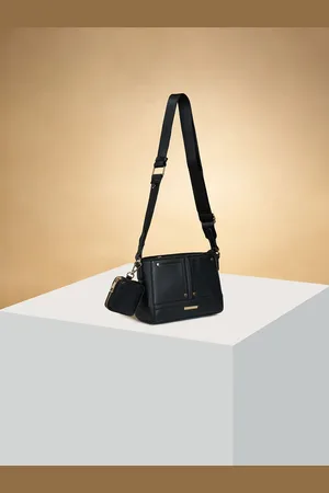 Pantaloons Colourblocked PU Structured Sling Bag