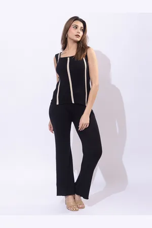 Armisto Self Design Ribbed Pure Cotton Top With Trousers