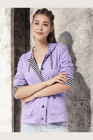 DressBerry Women Geometric Sporty Jacket with Embroidered
