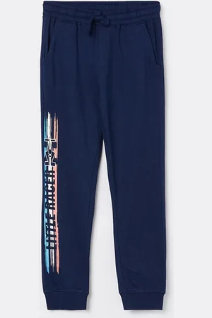 Lifestyle Boys Printed Pure Cotton Regular Fit Joggers