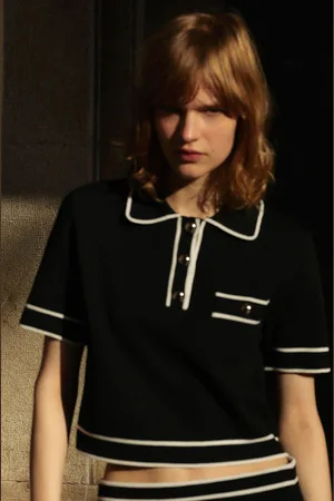 H&M Women Collared Knitted Top