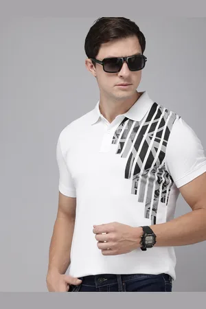 Pepe Jeans Pure Cotton Graphic Printed Polo Collar T-shirt