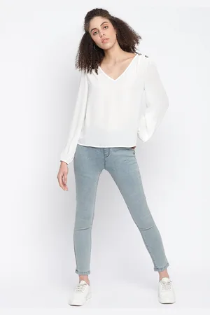 TALES & STORIES Women Cotton Lycra Skinny Fit Jeggings