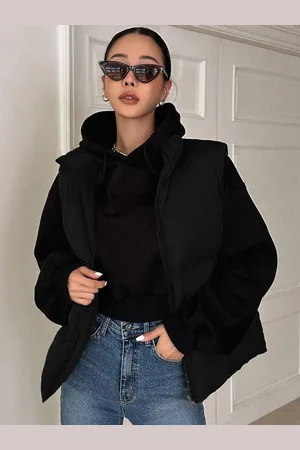 KOTTY Women Insulator Crop Puffer Jacket