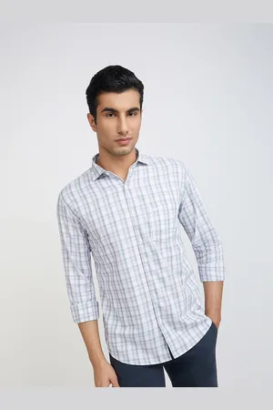 Park Avenue Men Pure Cotton Slim Fit Checked Casual Shirt