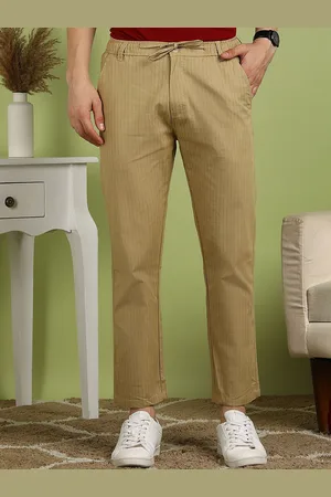 FUBAR Men Striped Trousers