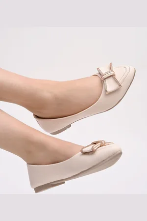 Shoetopia Girls Embellished Ballerinas with Bows Flats