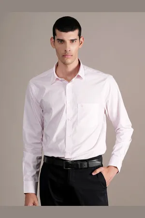 CANTABIL Men Spread Collar Vertical Striped Cotton Formal Shirt