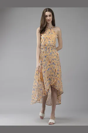 Roadster The Lifestyle Co Printed Fit & Flared Dress