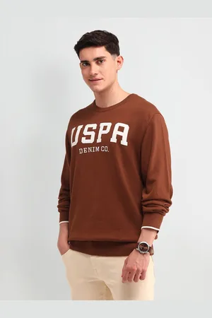 Ralph Lauren Men Printed Cotton Round Neck Long Sleeves Pullover Sweater