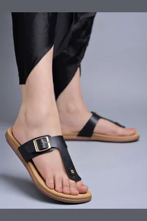 Shoetopia Girls Buckled Open Toe Flats