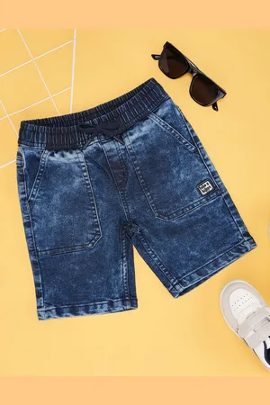 Pantaloons Boys Washed Denim Shorts