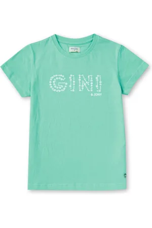 Gini and Jony Girls Typography Printed Round Neck Cotton T-Shirt